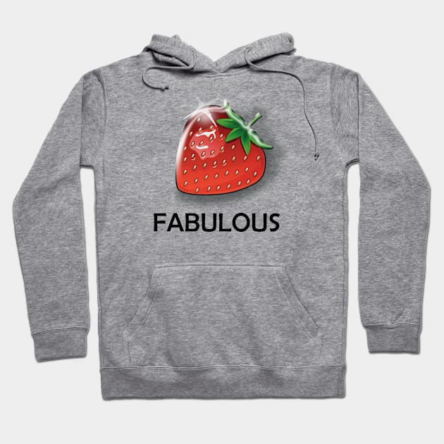 Fabulous strawberry Hoodie by Karroart